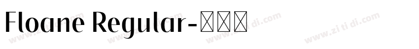 Floane Regular字体转换
